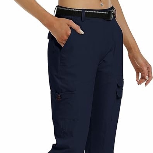 Women's Hiking Cargo Quick Dry Water Resistant Lightweight Pants Size L - Picture 1 of 10